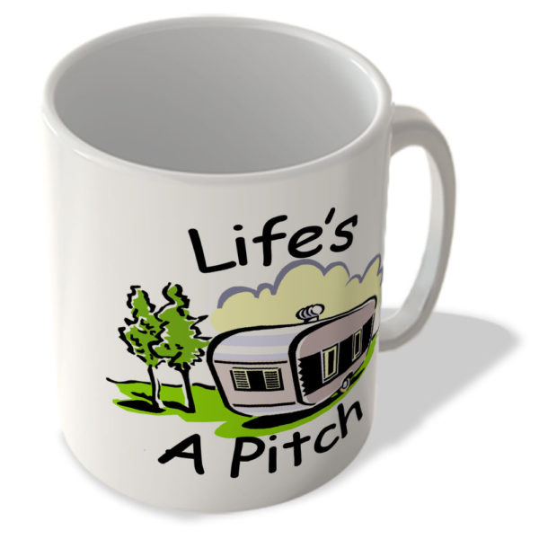 Life's A Pitch - Camper Van Mug