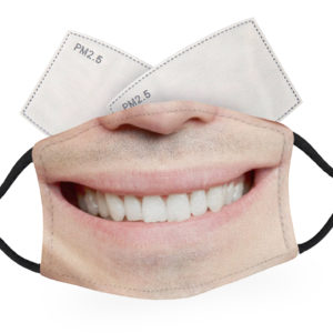 Smiling Male Face - Child Face Masks - 2 Filters Included