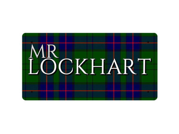 Mr Lockhart (Lockhart Modern Tartan) - Metal Sign