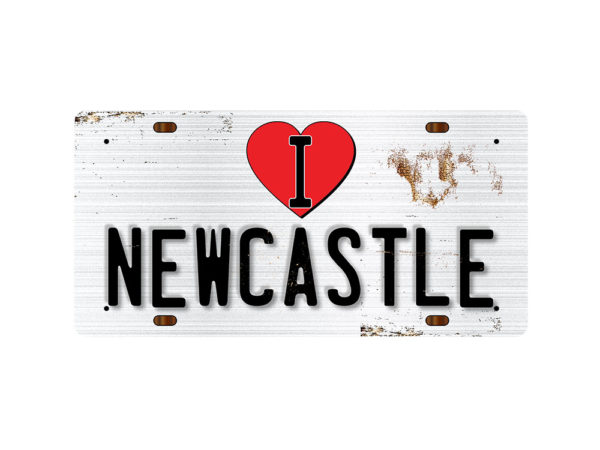 I Love Newcastle - Metal Sign