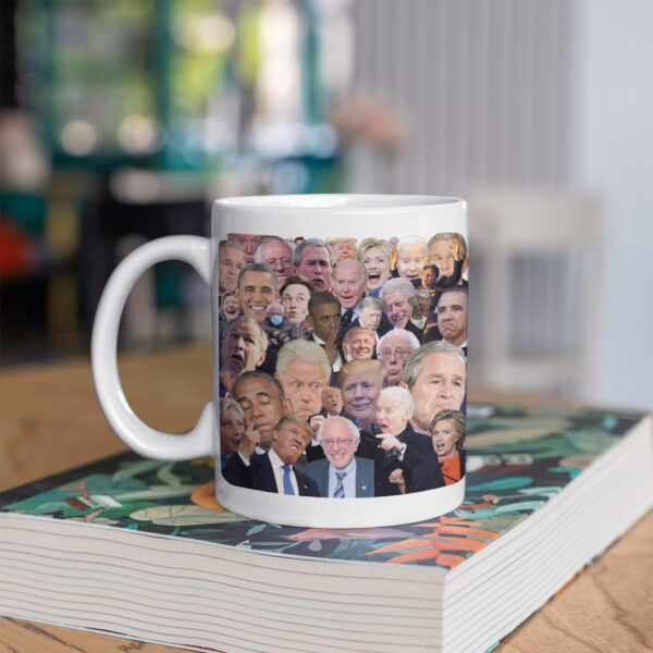 usa politics collage donald trump elon musk obama gift mug