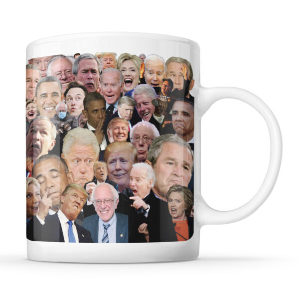 usa politics collage donald trump elon musk obama gift mug